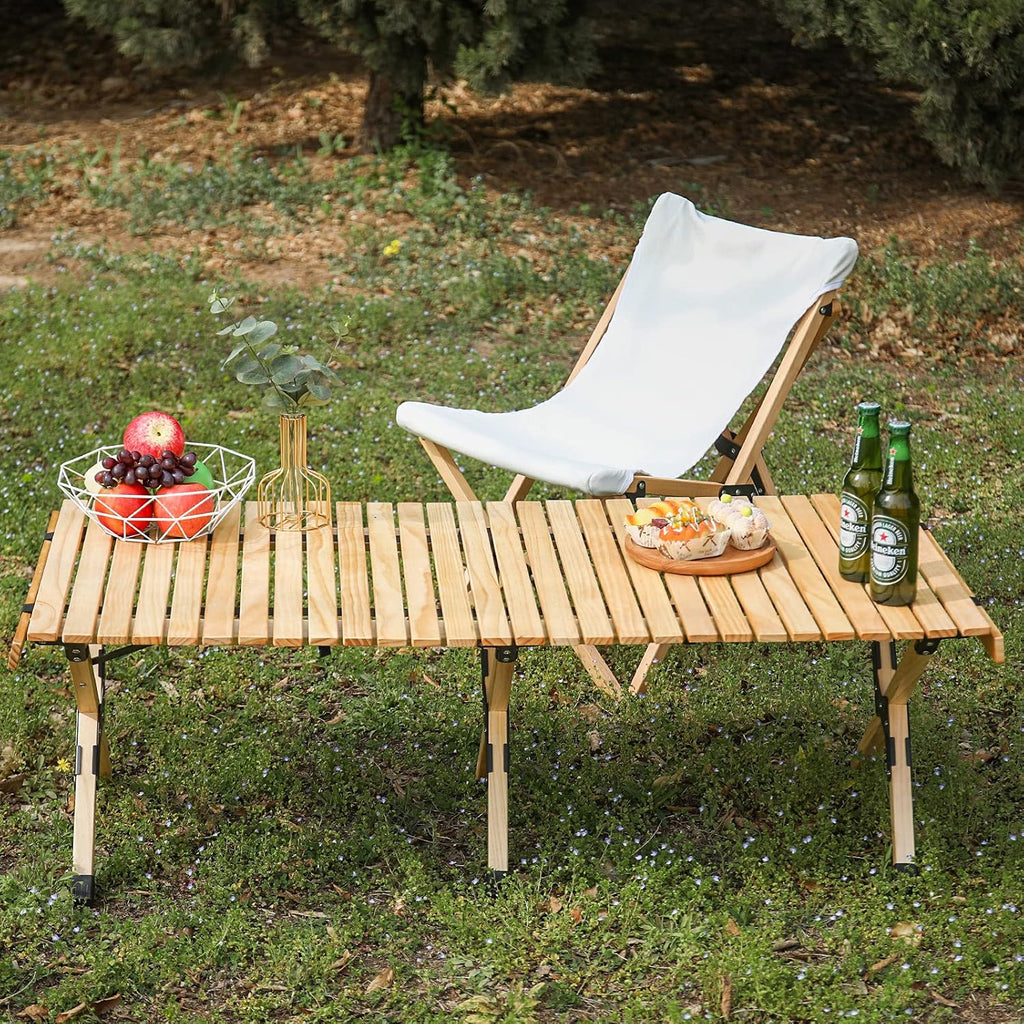 Portable Wooden Folding Picnic Table with Carry Bag P7624
