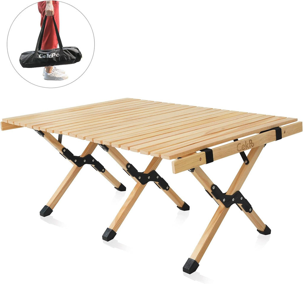 Portable Wooden Folding Picnic Table with Carry Bag P7624