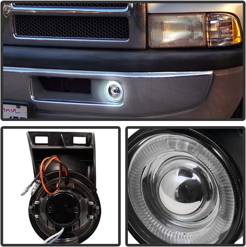 1994-2001 Dodge Ram 1500 2500 3500 LED Fog Lights Assembly K812