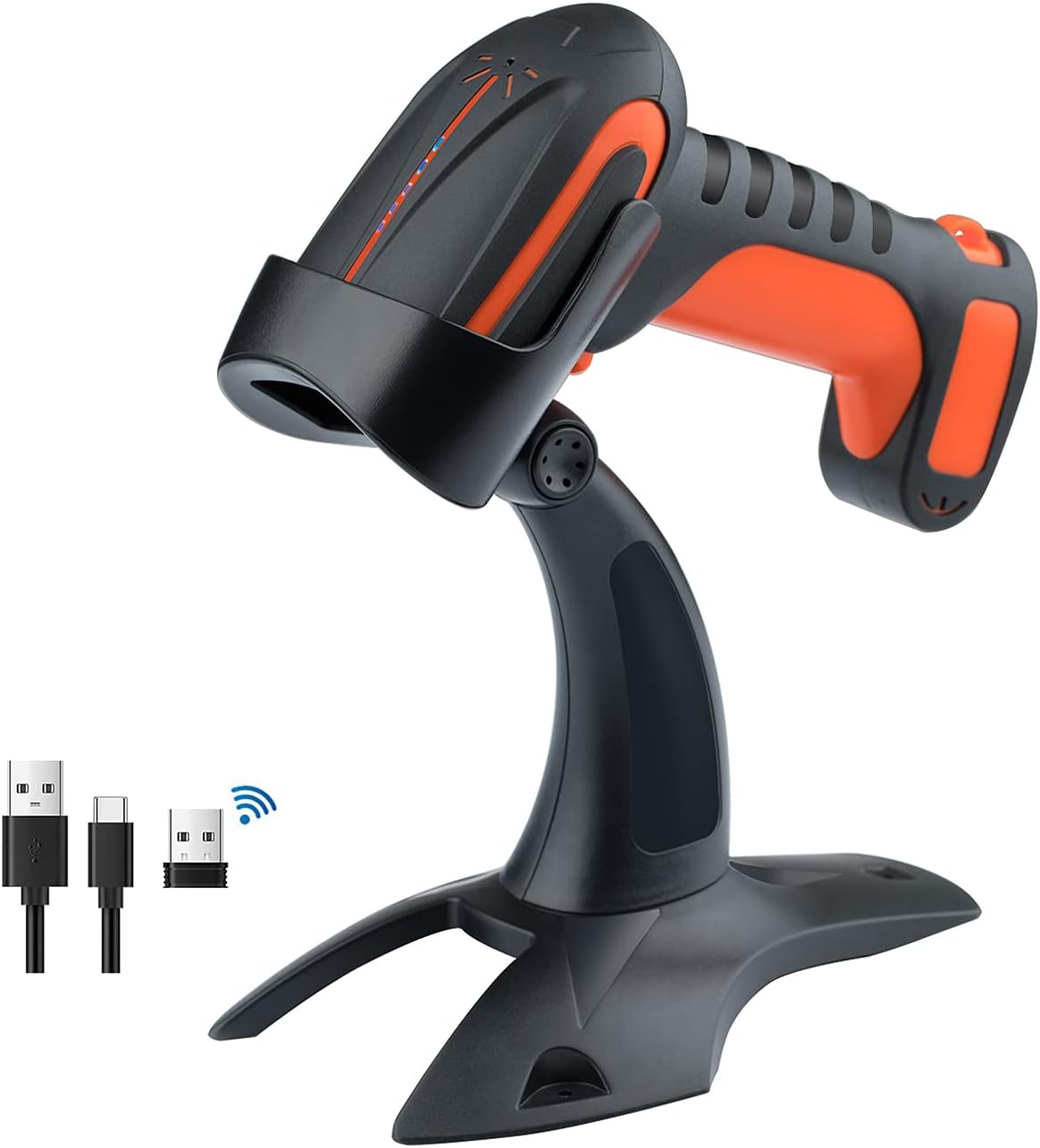 Industrial Wireless Barcode Scanner 2D QR 1D Green L875631