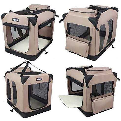 3-Door Folding Soft Dog Crate E60694