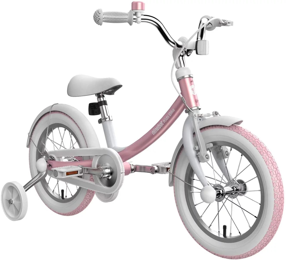 Pink 14 In. Kids Bicycle with Training Wheels Y9688