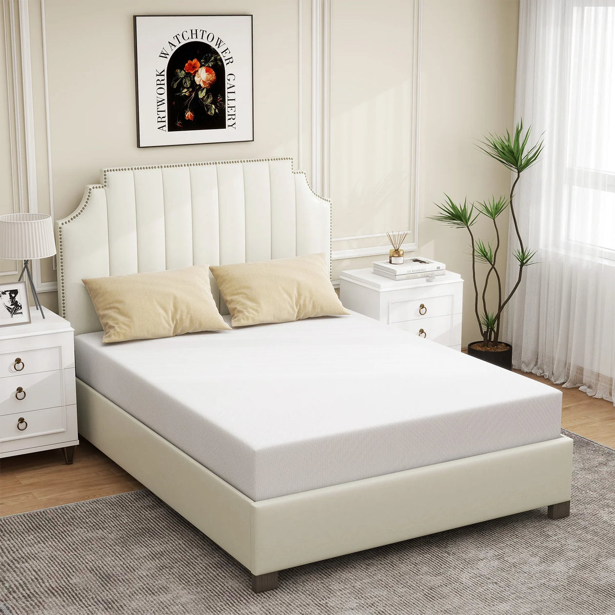 Twin Size Memory Foam Mattress with Cover C5030