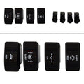 Black 8 Piece Illuminated Boat Rocker Switch Set B4027