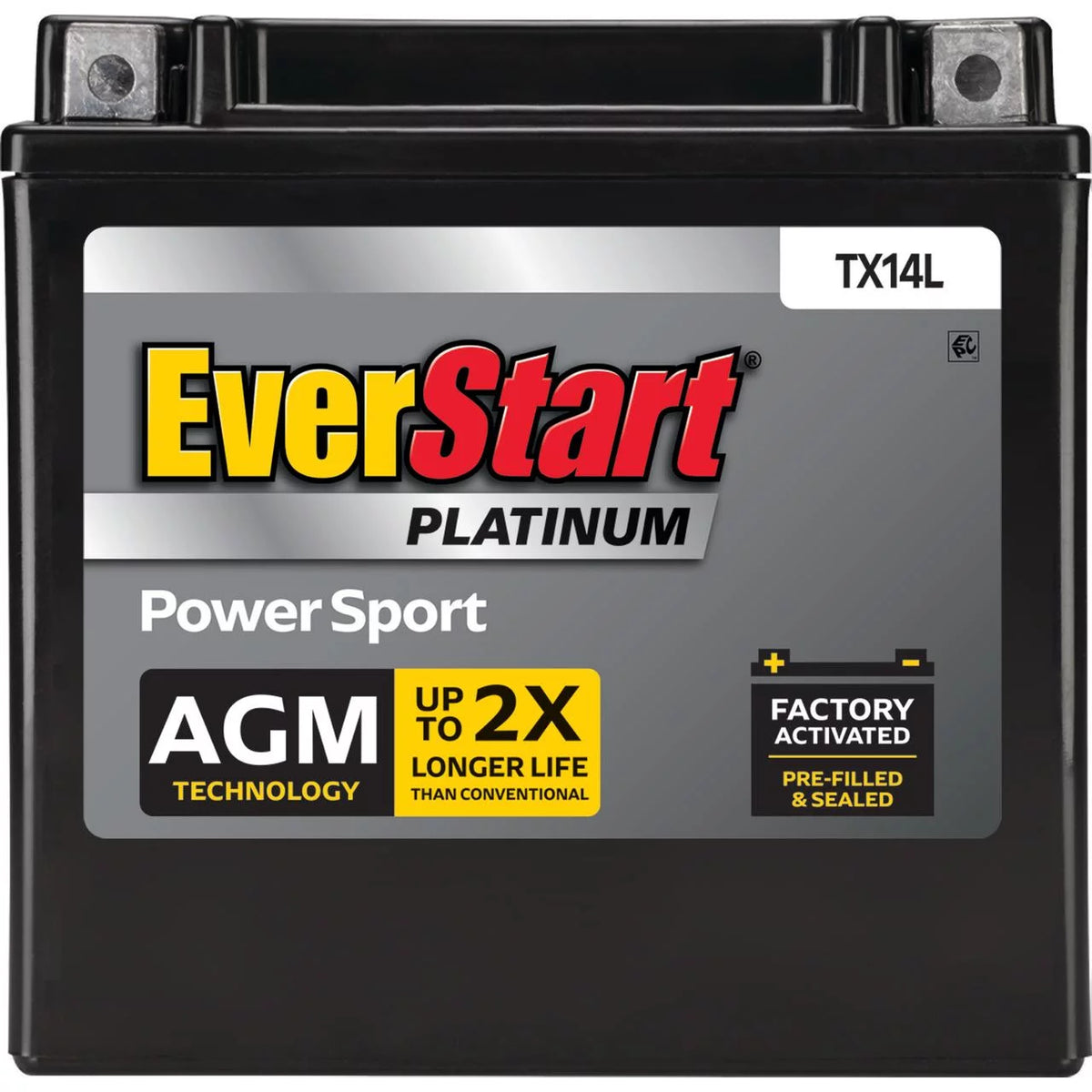 AGM Power Sport Battery Group Size TX14L 12 Volt 200 CCA Z96085