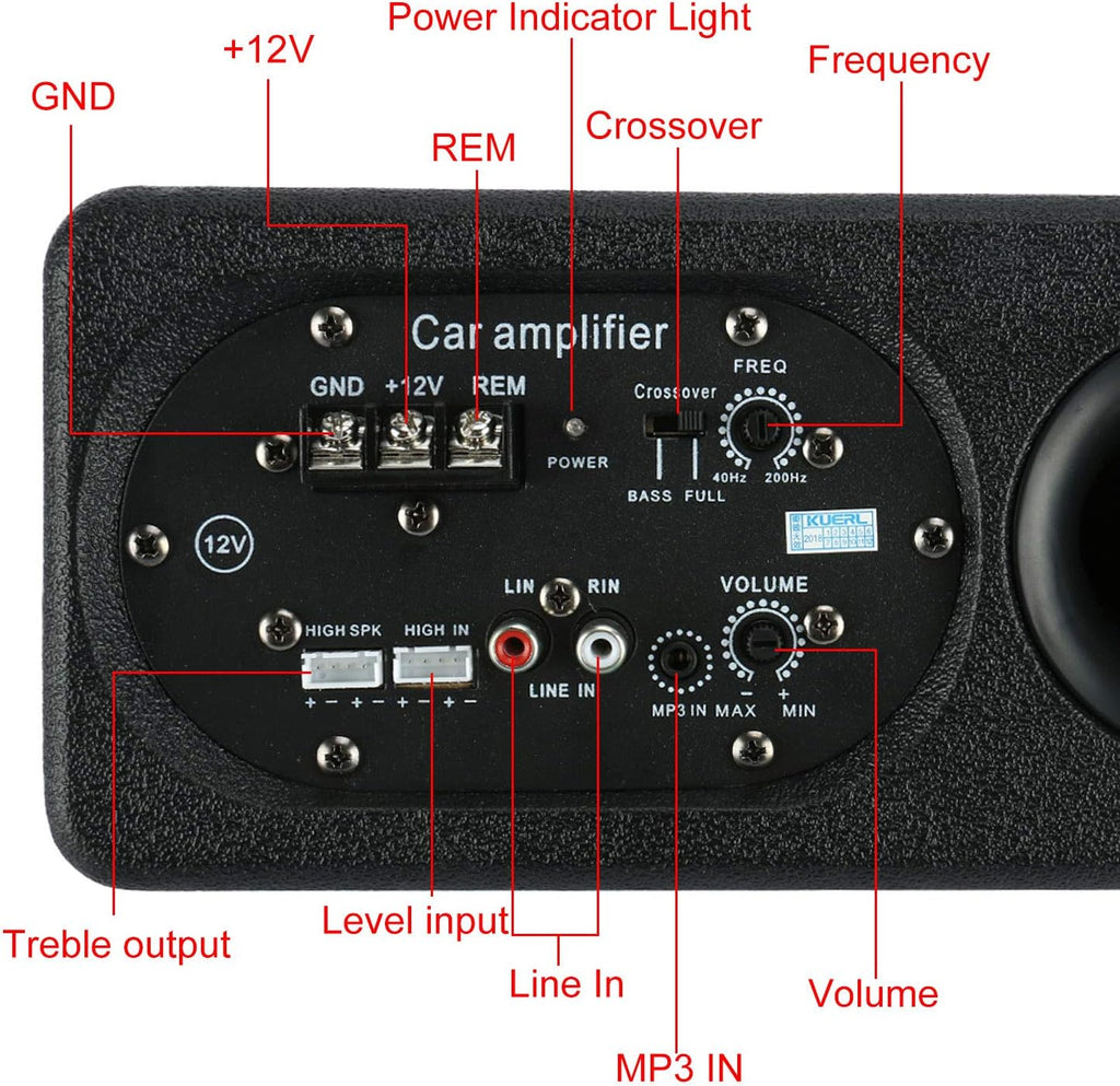 6 Inch Powered Car Subwoofer S32868