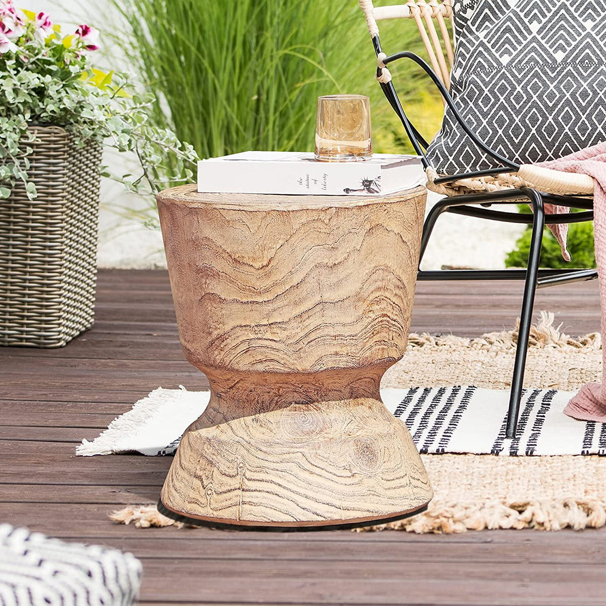 Outdoor Concrete Side Table J20919