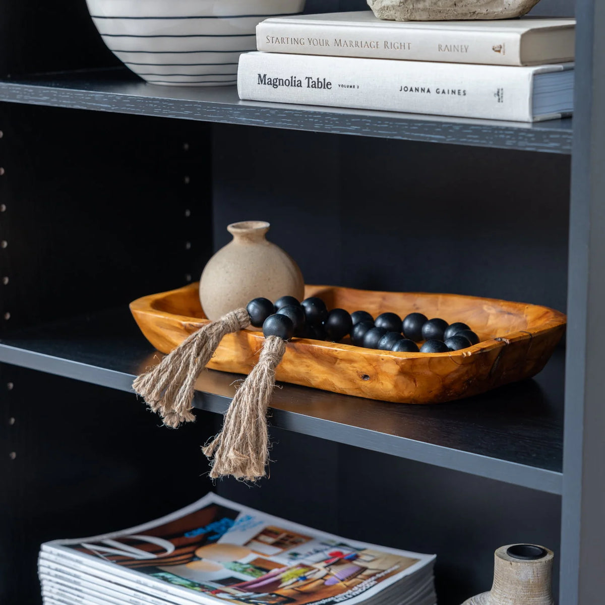 White 3-Shelf Bookcase with Adjustable Shelves P450