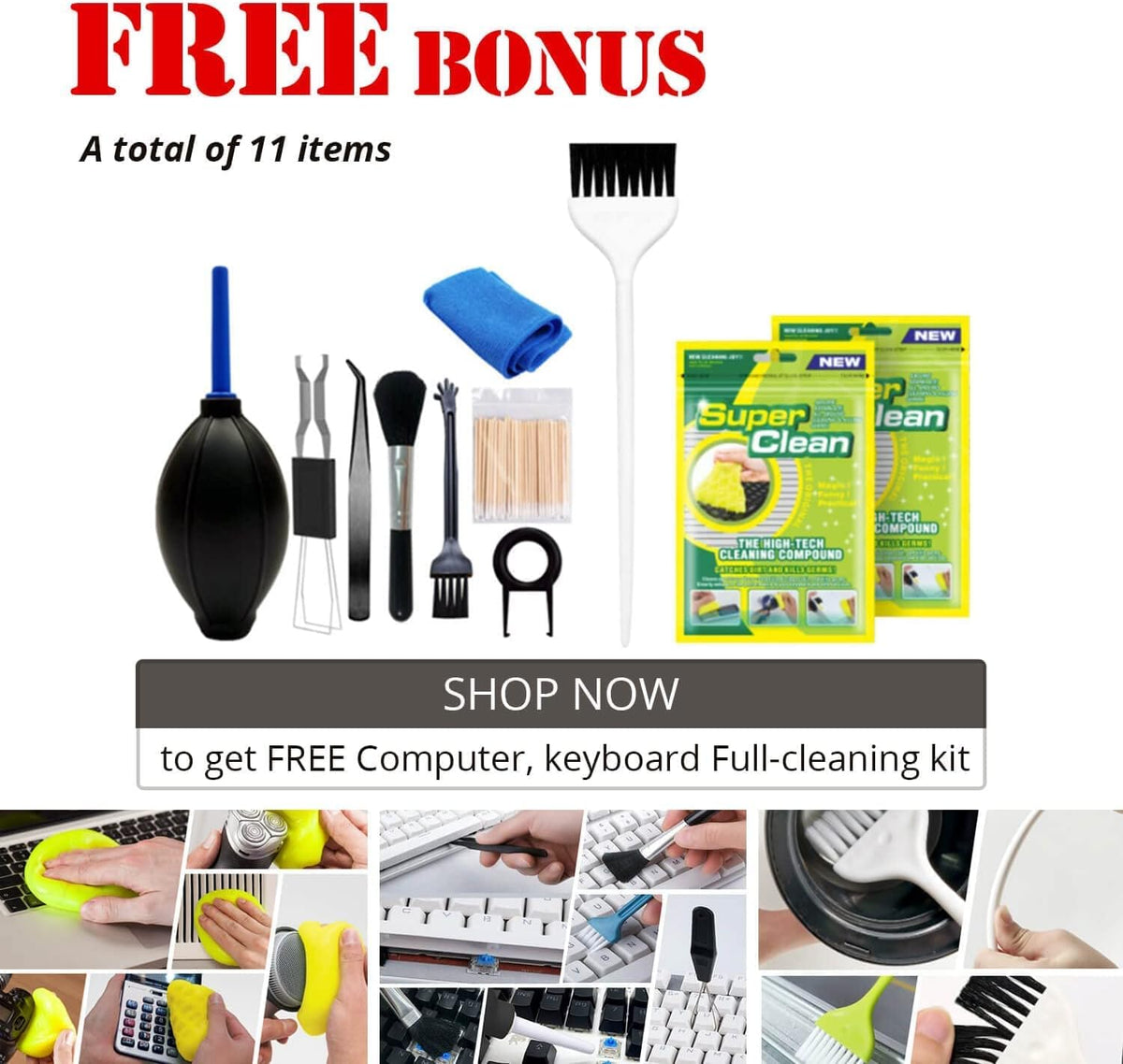 High-Power Air Duster with Computer Cleaning Kit V6834