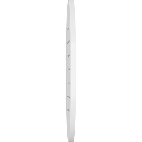 Vertical Round Ended Surface Mount PVC Gable Vent B8488
