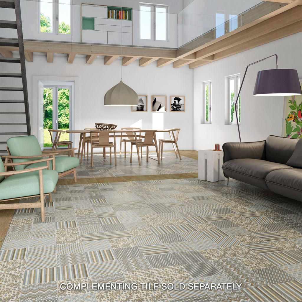 7.75 x 7.75-Inch Ceramic Floor and Wall Tile, Case of 25 P9349