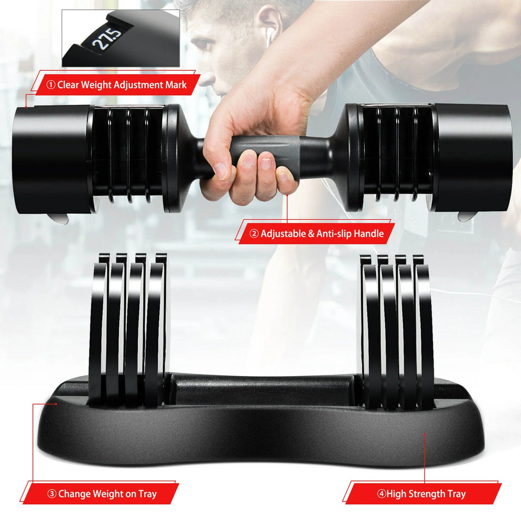27.5lbs 5-in-1 Adjustable Dumbbell C66936