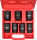 1/2-Inch Drive Deep Impact Socket Set, Cr-Mo, 6-Point, 7 Piece W2821