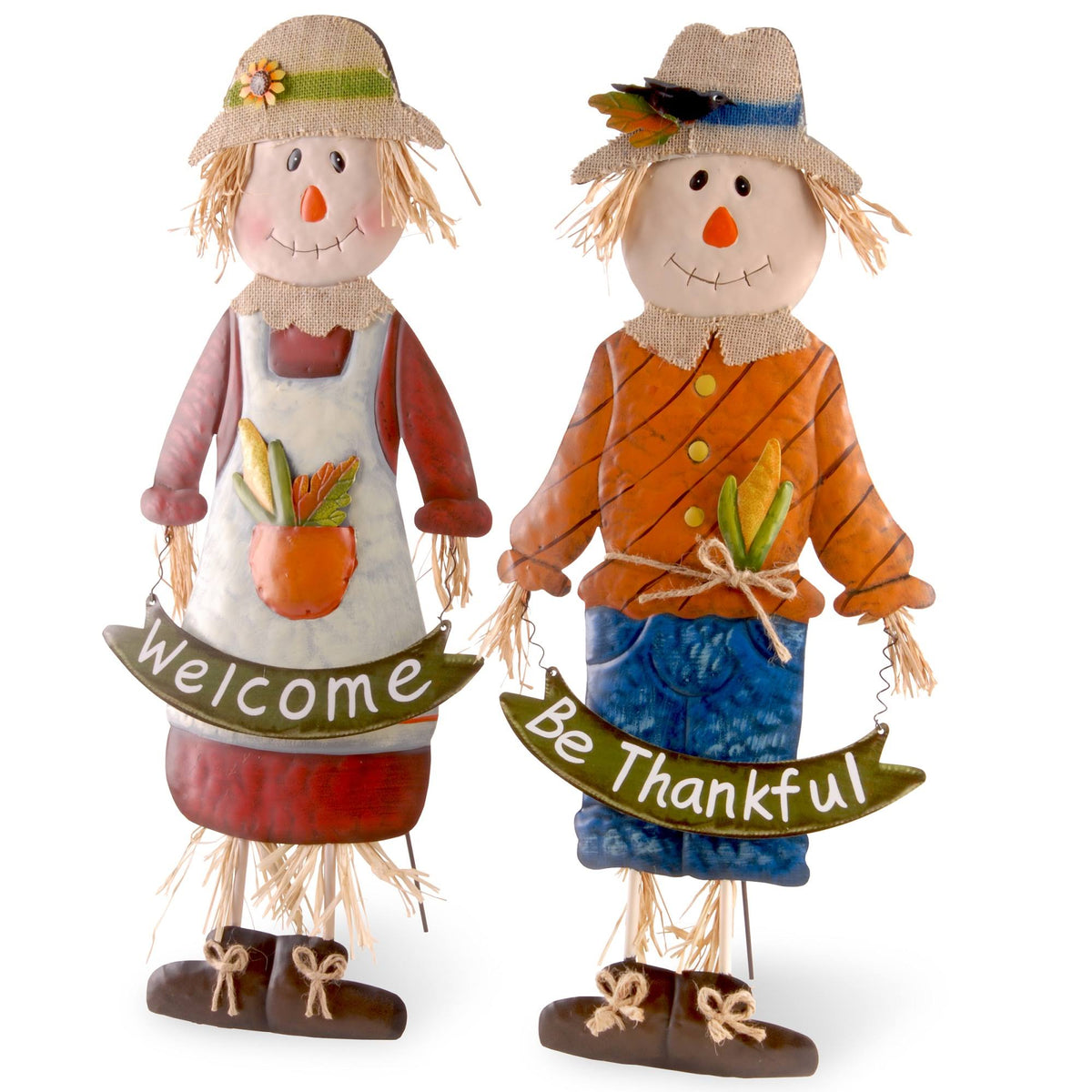 Metal Scarecrow Pair X91942