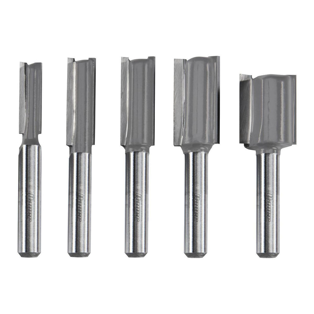 5-Piece Carbide Tip Straight Router Bit Set L889693