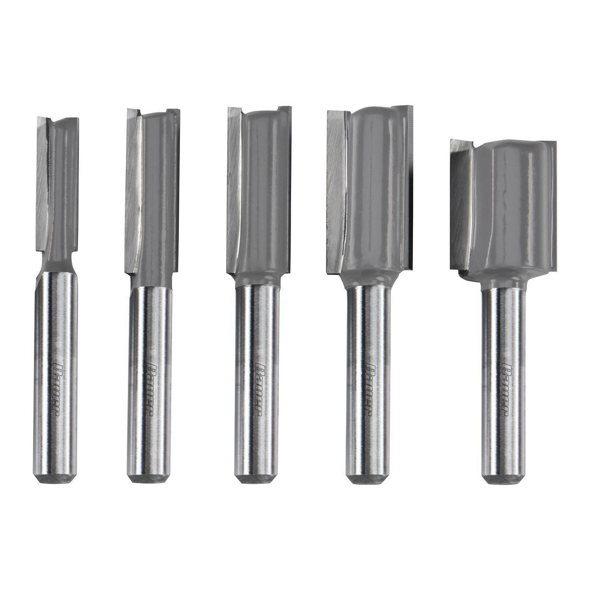 5-Piece Carbide Tip Straight Router Bit Set L889693