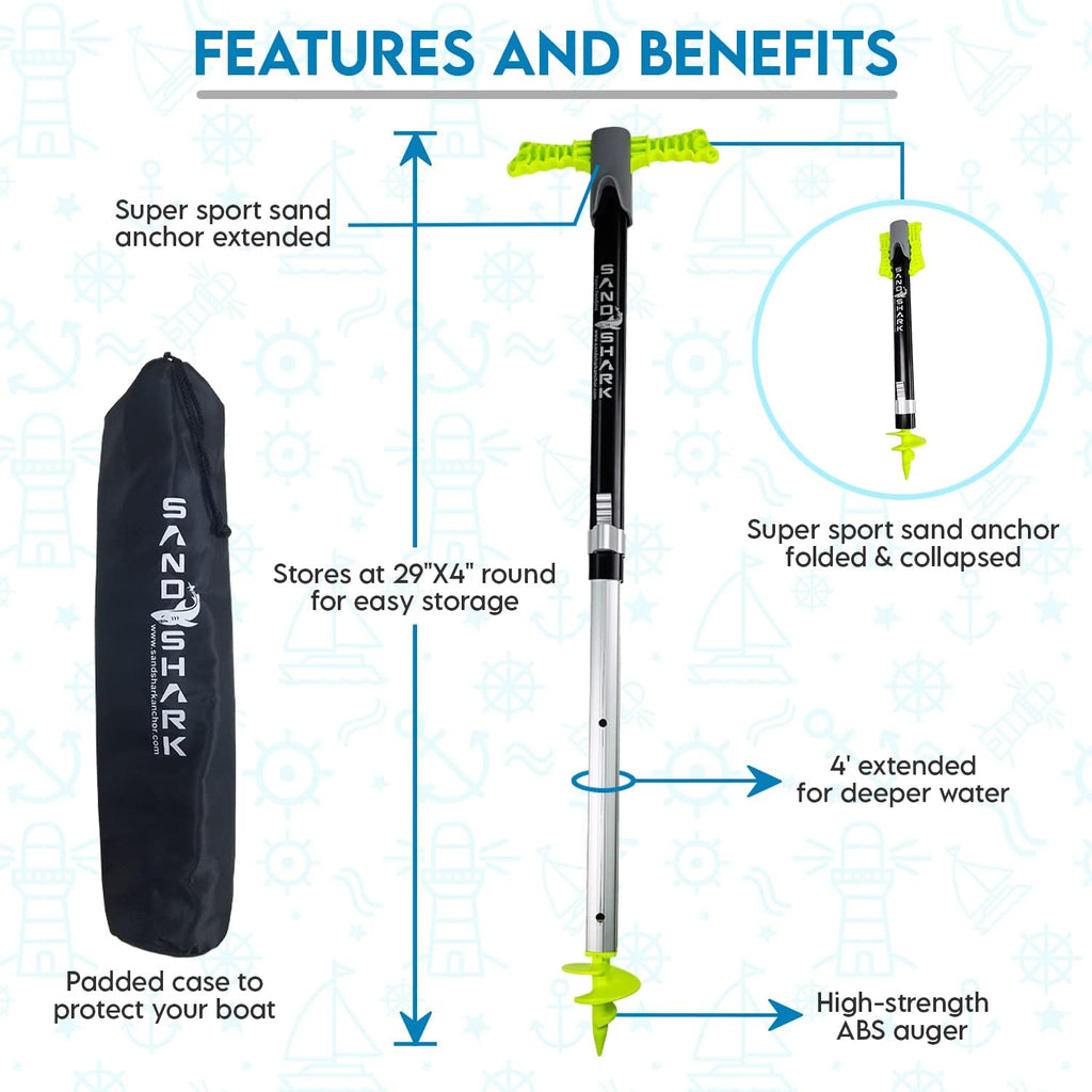 Boat Anchor with Case, Adjusts 29-48 V664