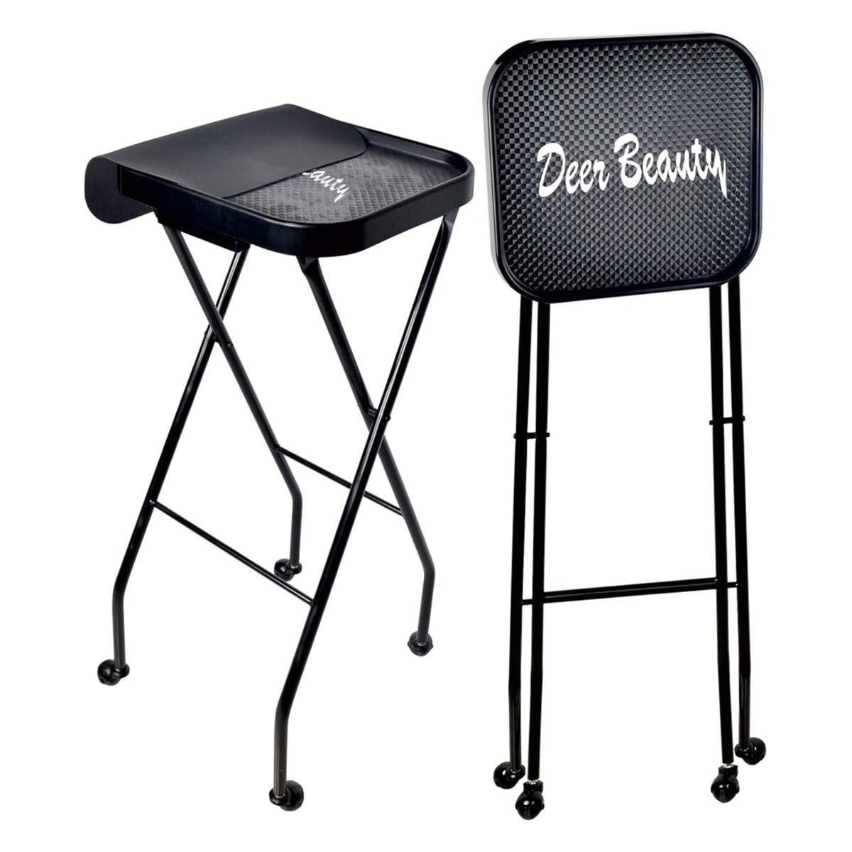 Salon Tray Metal Rolling Folding Cart B492