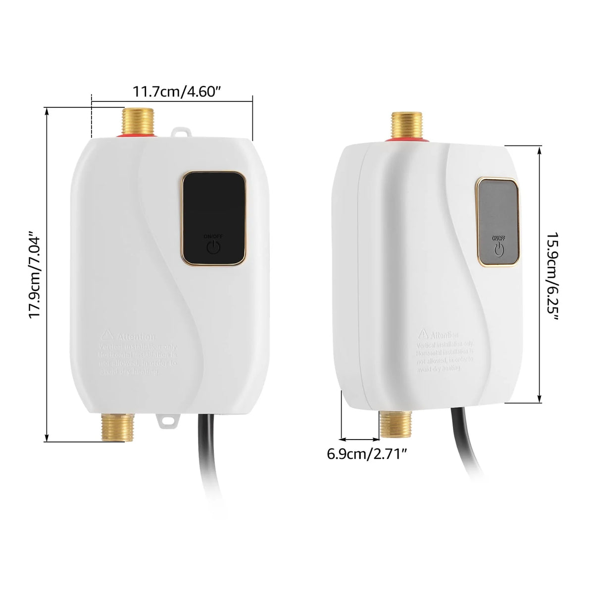 3000W Mini Electric Tankless Instant Water Heater M7043