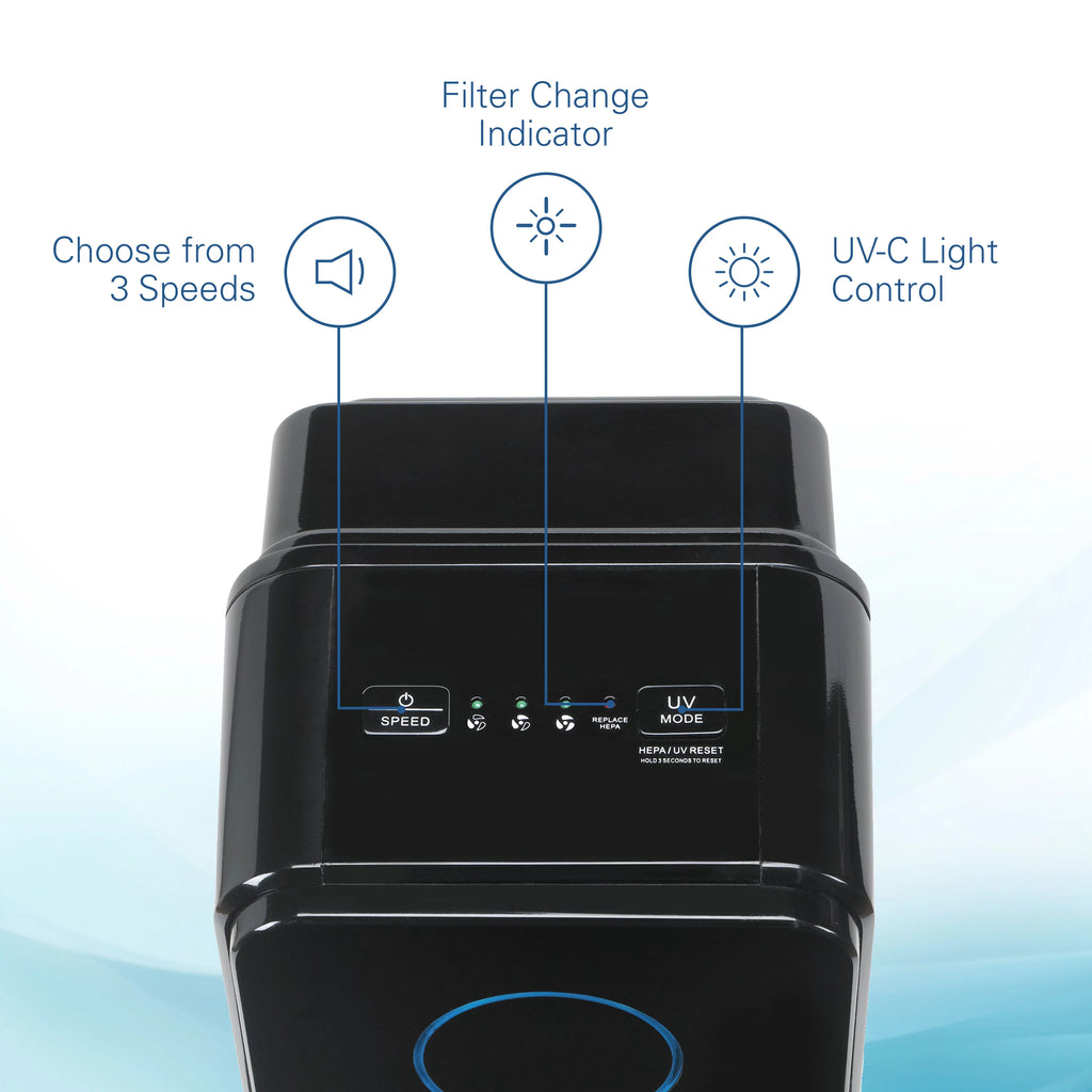 Black HEPA Air Purifier I908