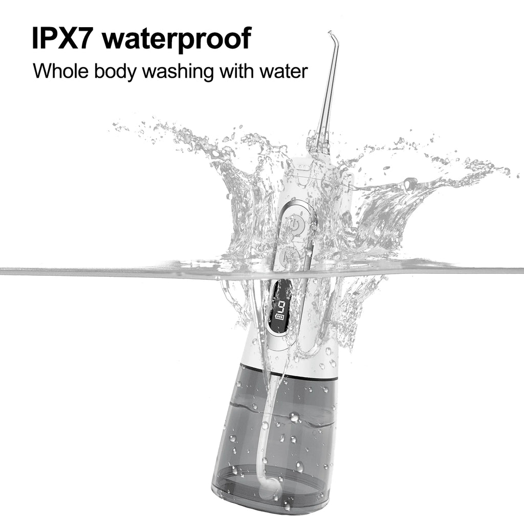 Cordless Water Flosser 300ML 9 Modes 5 Jet Tips IPX7 Waterproof N783