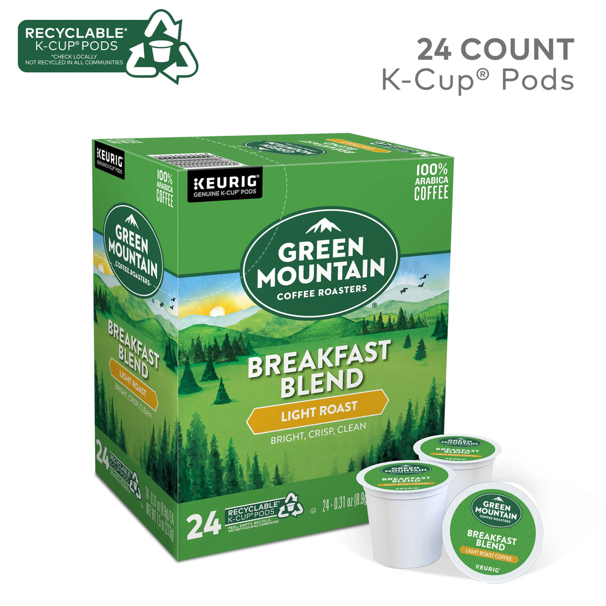 Light Roast K-Cup Coffee Pods, 24 Count X89331