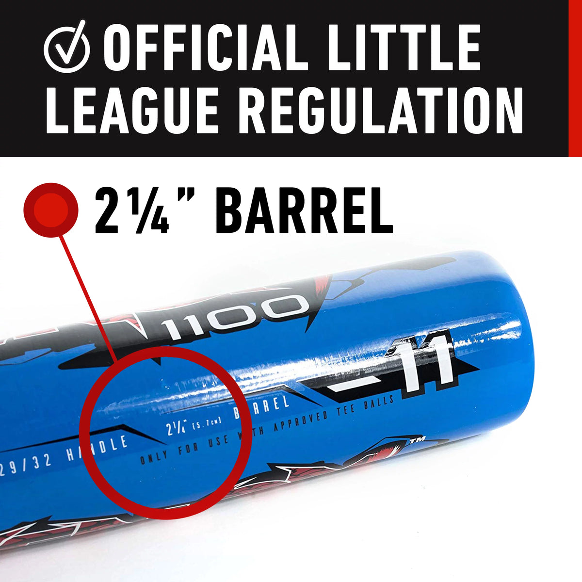 Blue 25 Inch Youth Tee Ball Bat K2851