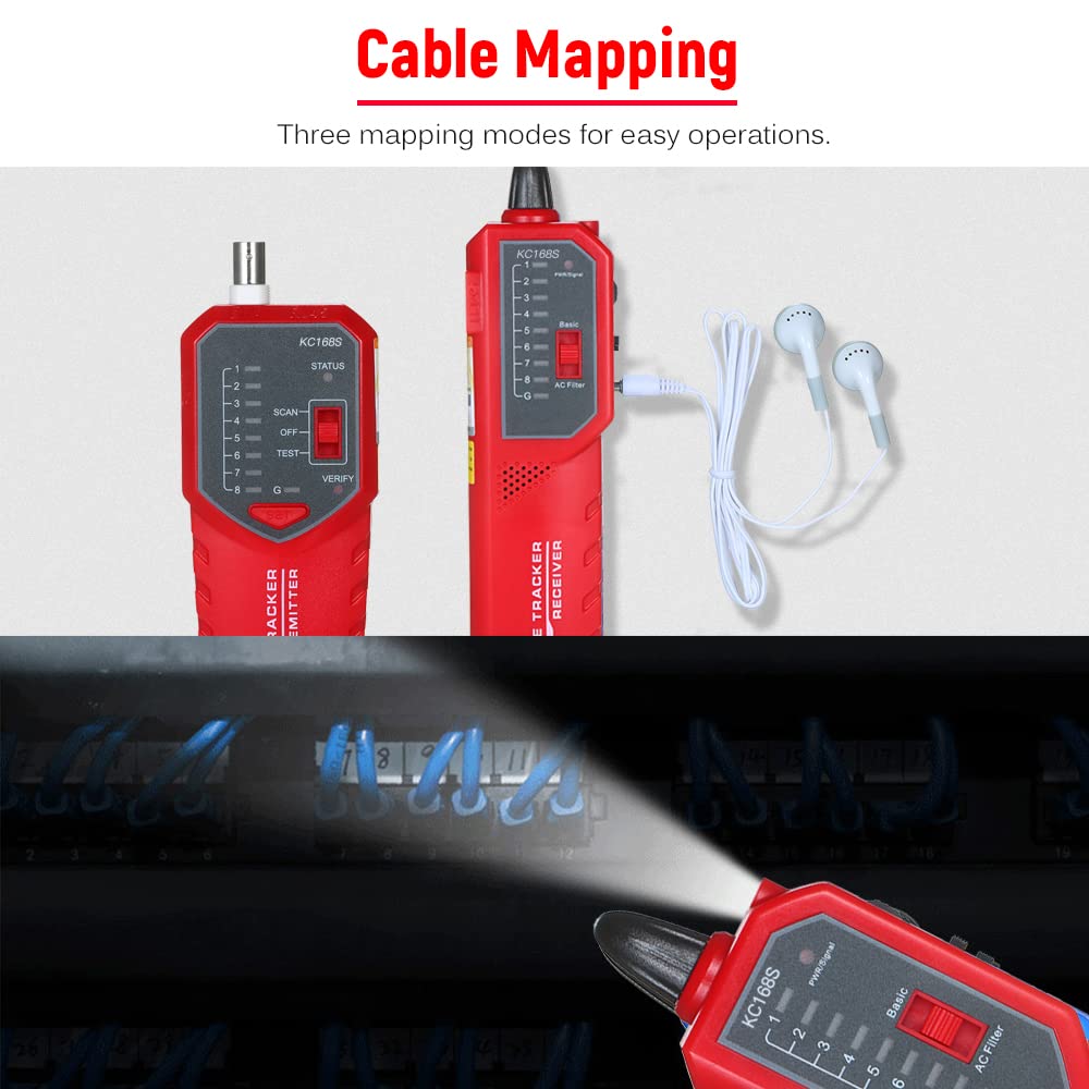 RJ11 RJ45 Ethernet LAN Multifunction Network Cable Tester U462