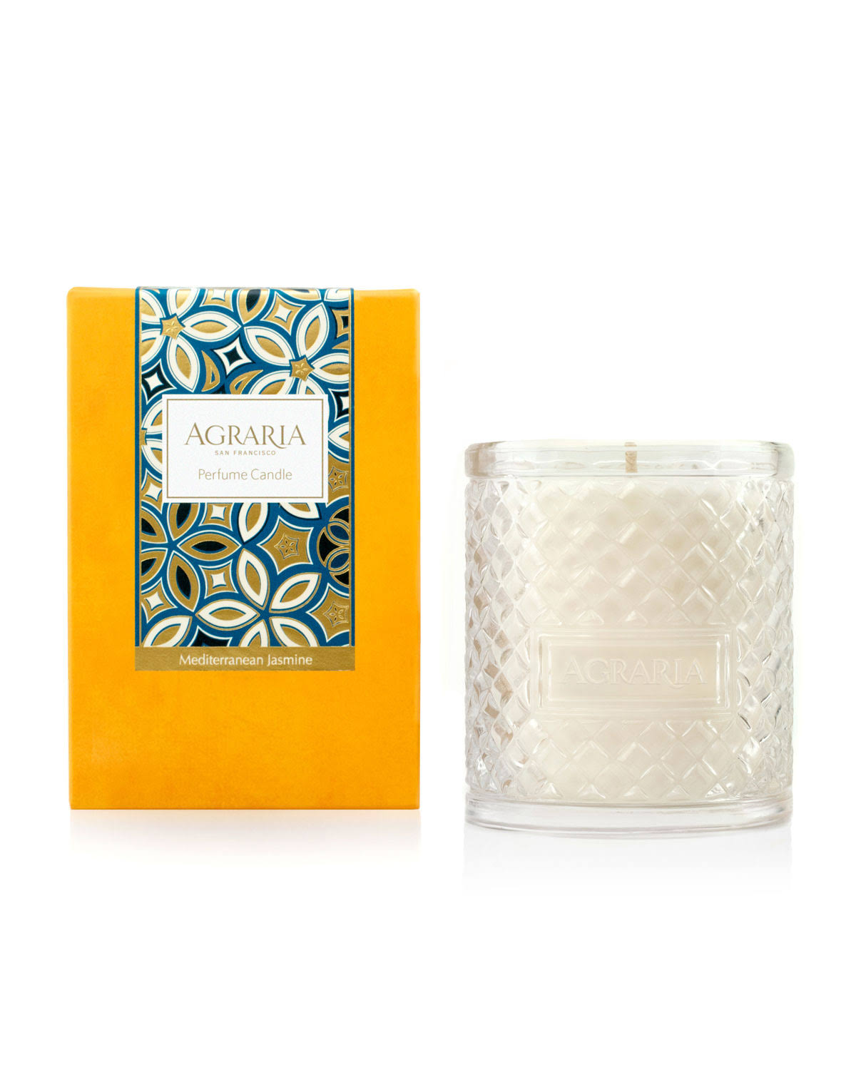 Mediterranean Jasmine Woven Crystal Candle 7 oz K3788