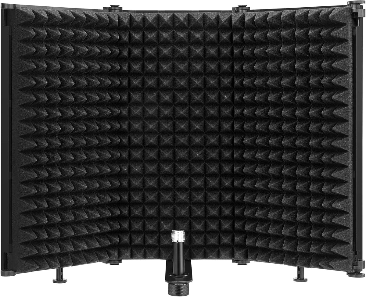 Foldable Microphone Isolation Shield with Triple Sound Insulation, Pack of 2 S918063