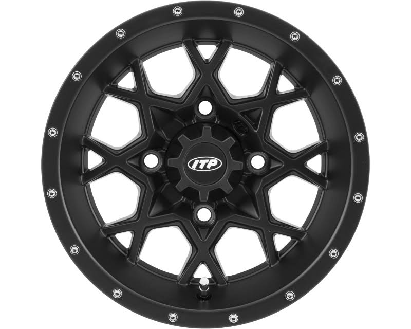 15x7 4x156 4+3 Matte Black Wheel W727