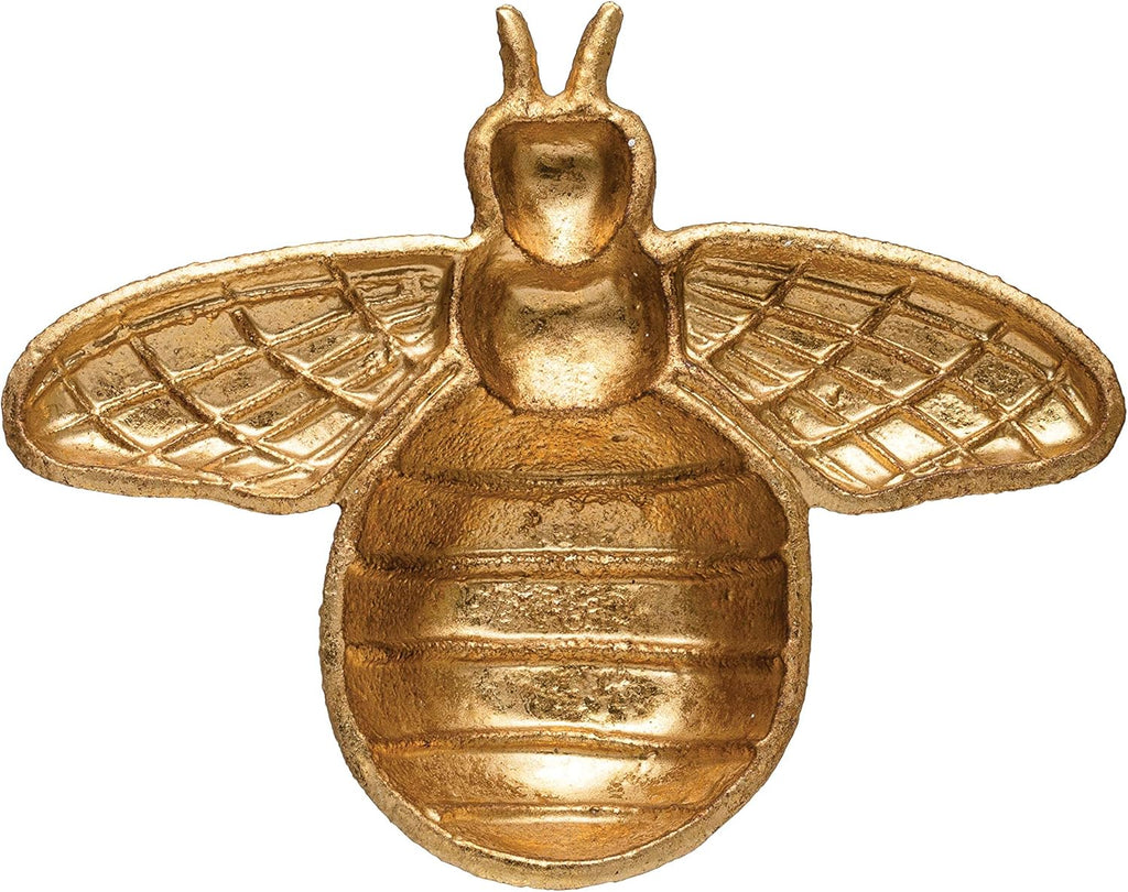 Cast Iron Gold Bee Shaped Dish X3252