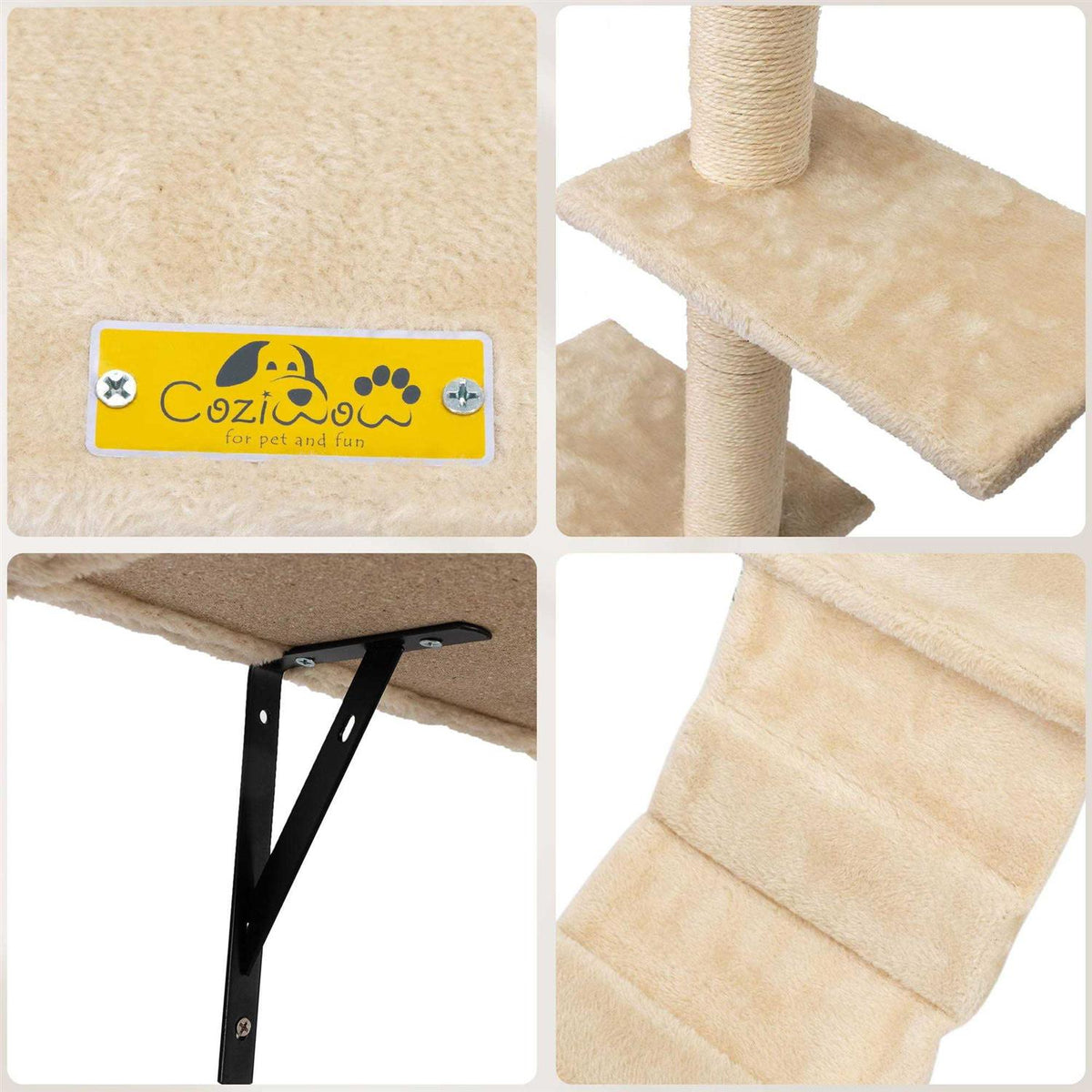 Wall Mounted Shelves Set Cat Tree R7588
