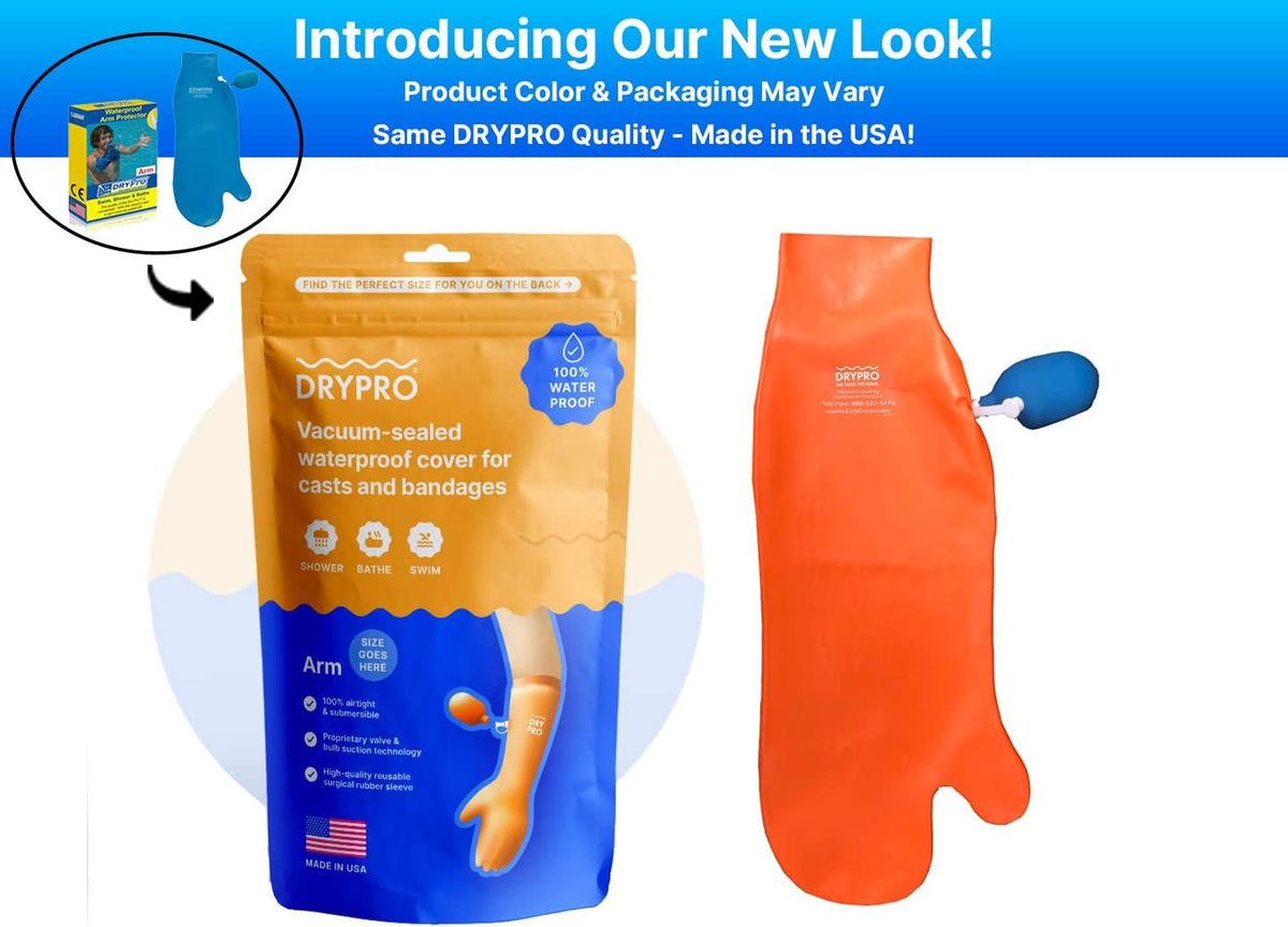 Waterproof Vacuum Sealed Half Leg Cast Cover, Blue, Pack of 2 P27769