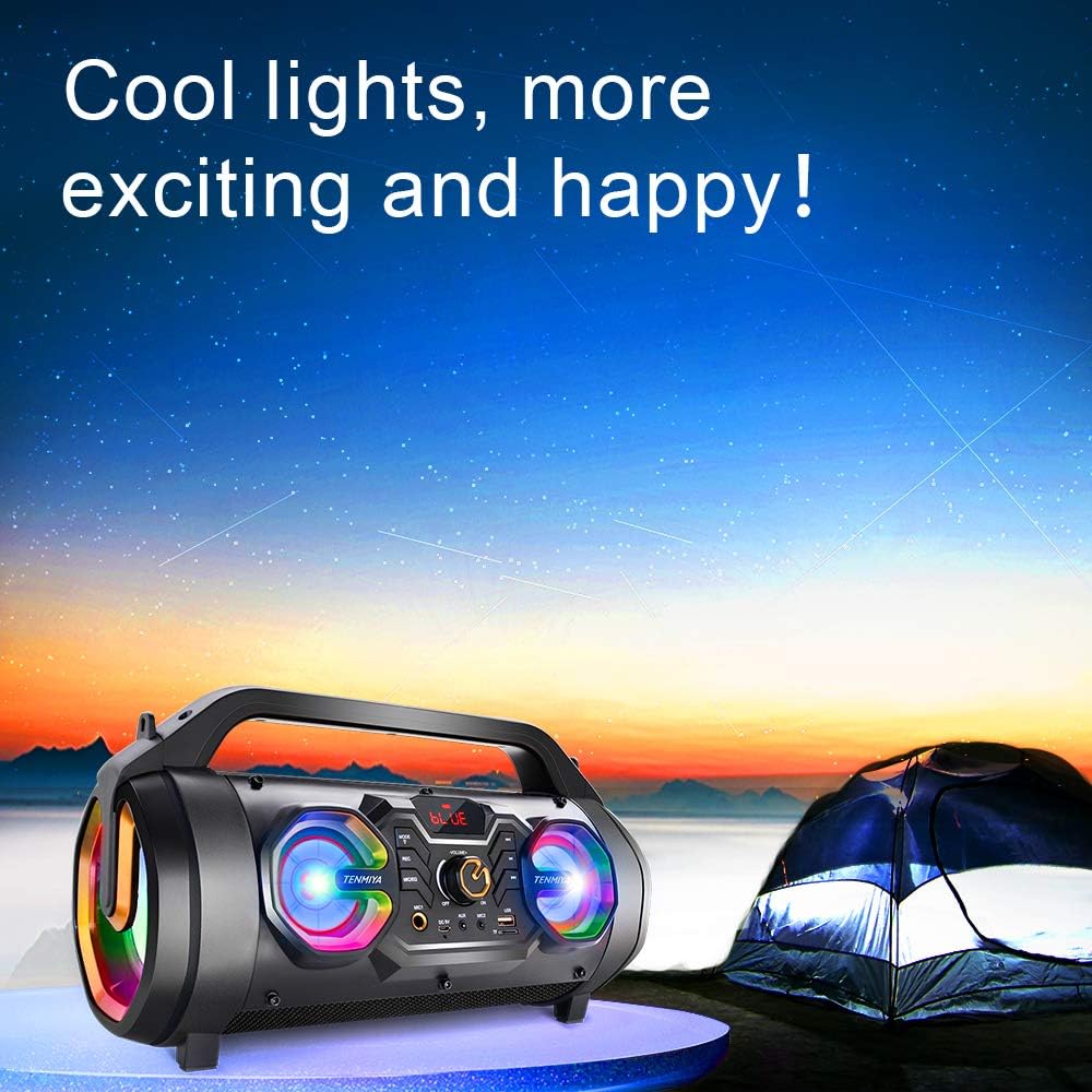 30W Portable Bluetooth Boombox Speaker with Subwoofer M101