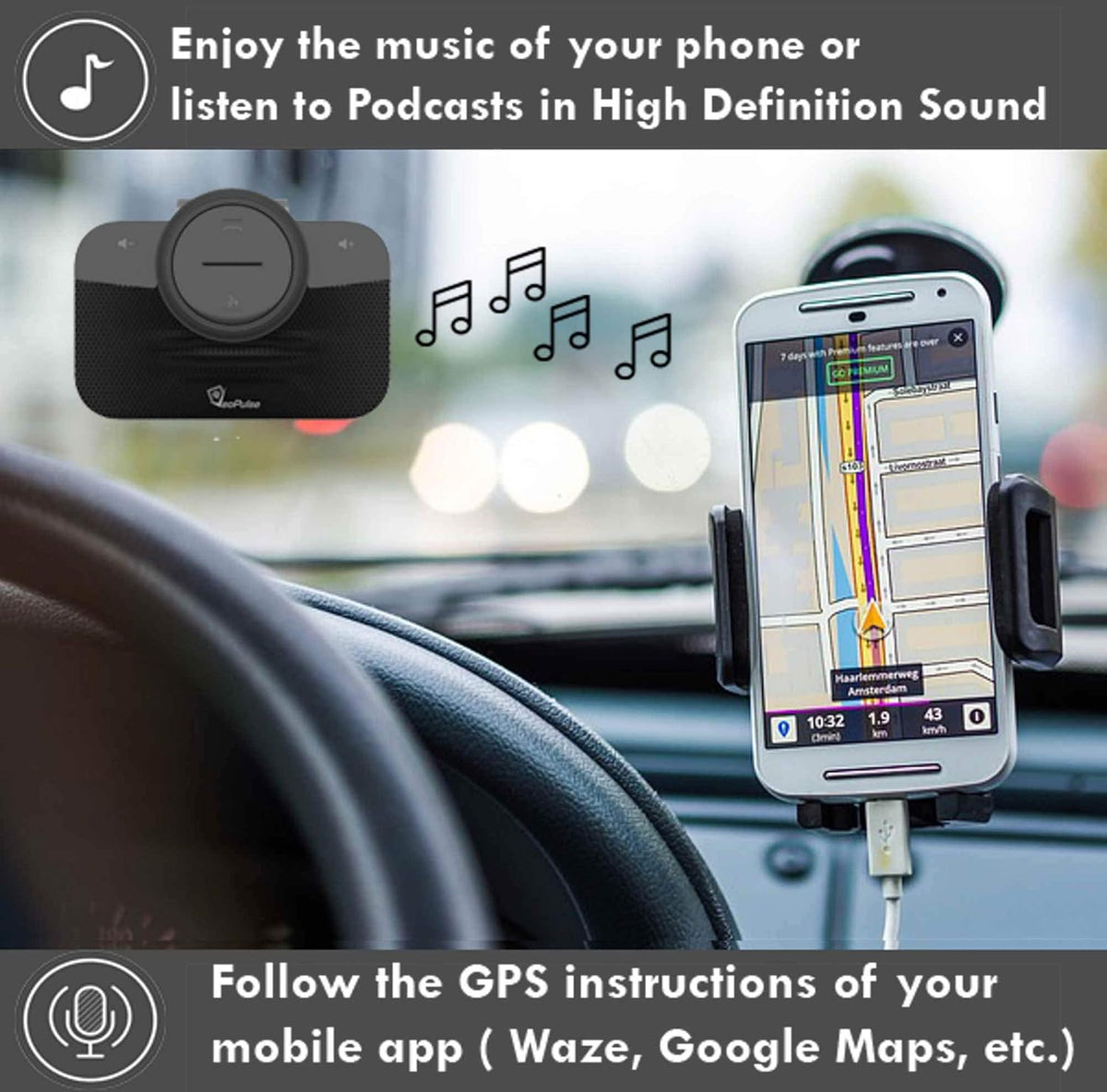 Bluetooth Car Speakerphone X121