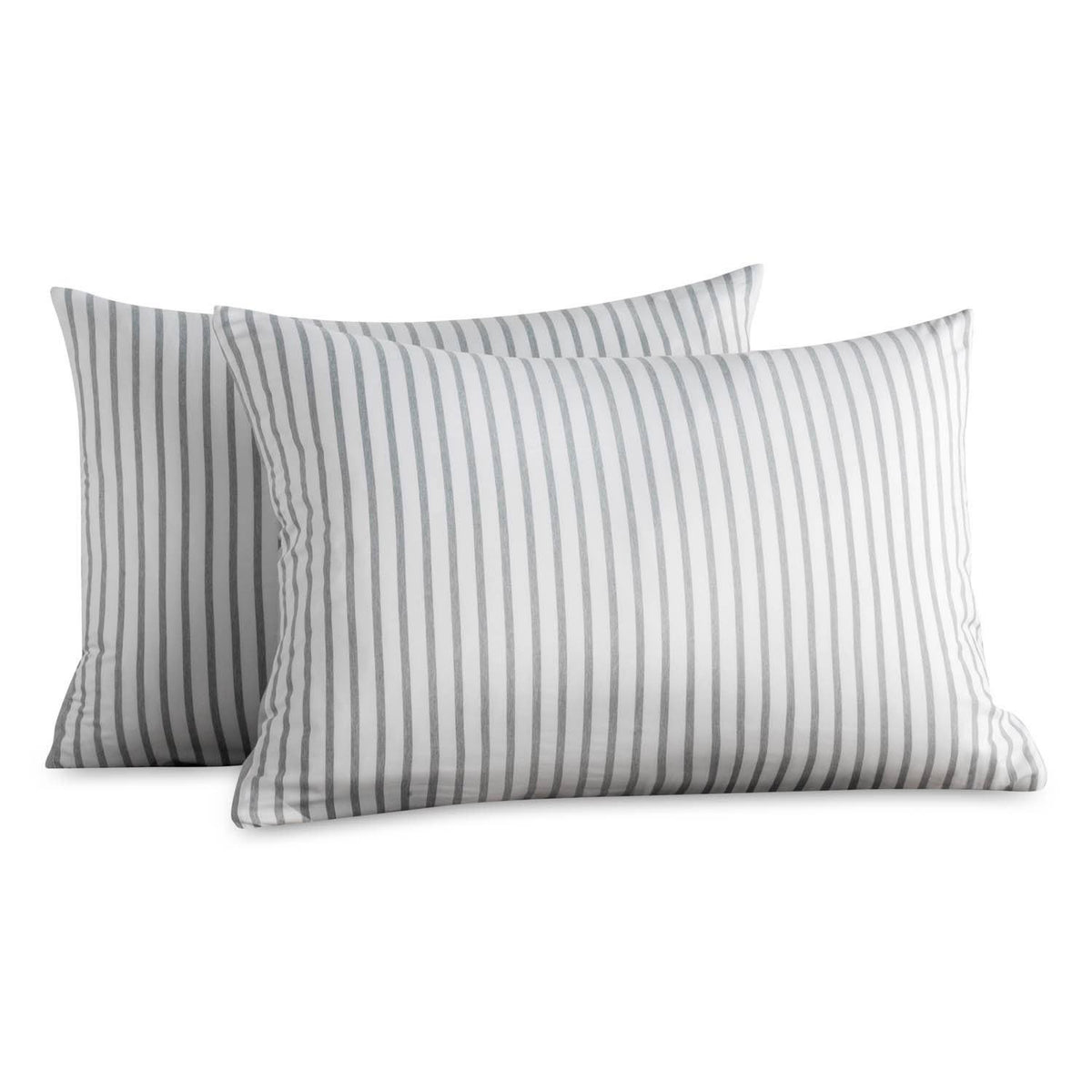 Striped Reversible Chambray Down Alternative Comforter Set Twin XL O99941