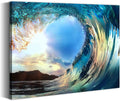Blue Ocean Waves Canvas Wall Art L181908