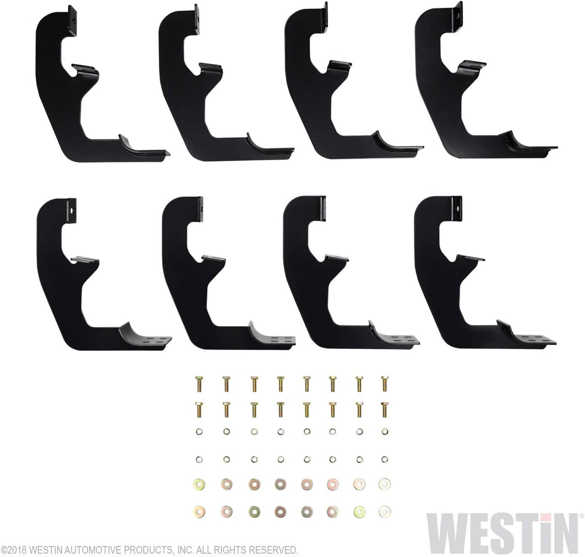 Oval Nerf Step Bar Mount Kit 3 inch Black O354199