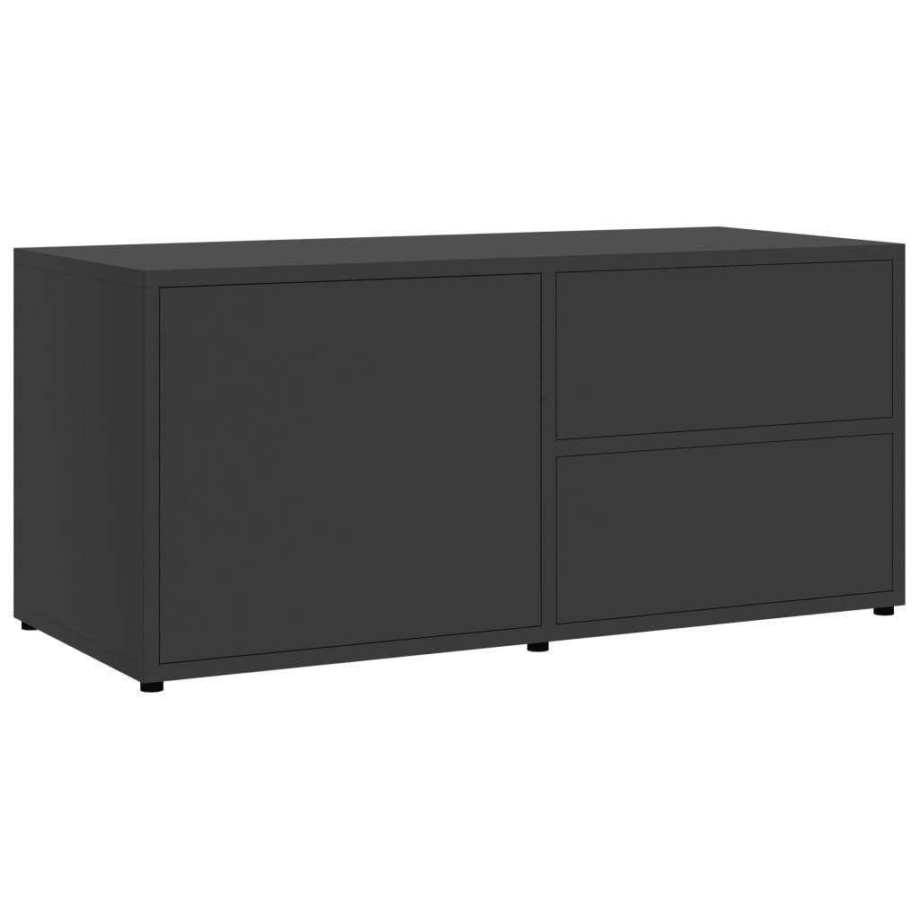 Black Chipboard TV Cabinet K6574
