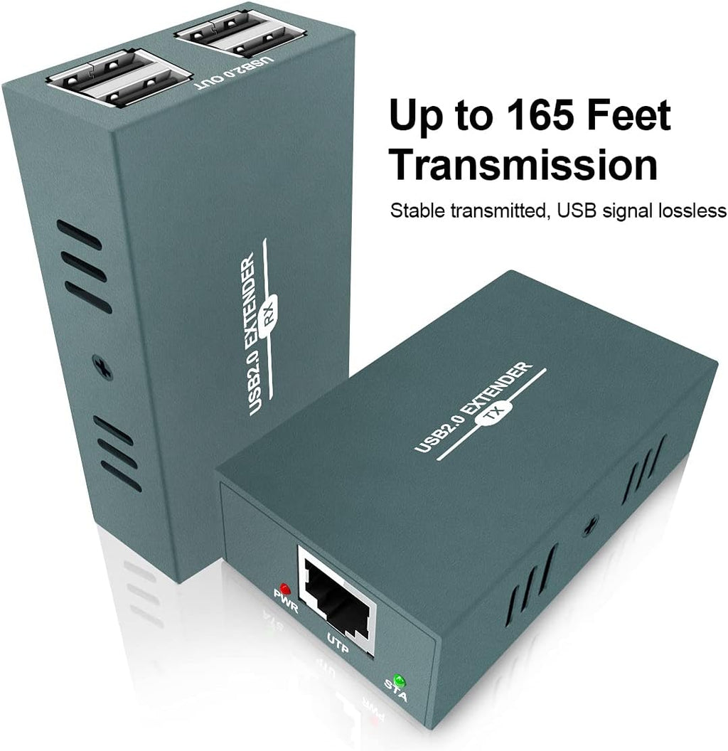 USB 2.0 Extender RJ45 LAN Extension with 4 USB 2.0 Ports G425