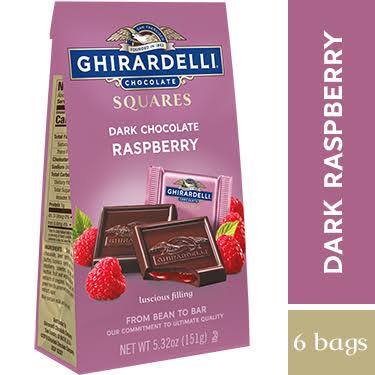 Dark Chocolate Raspberry Squares Case of 6 V729421