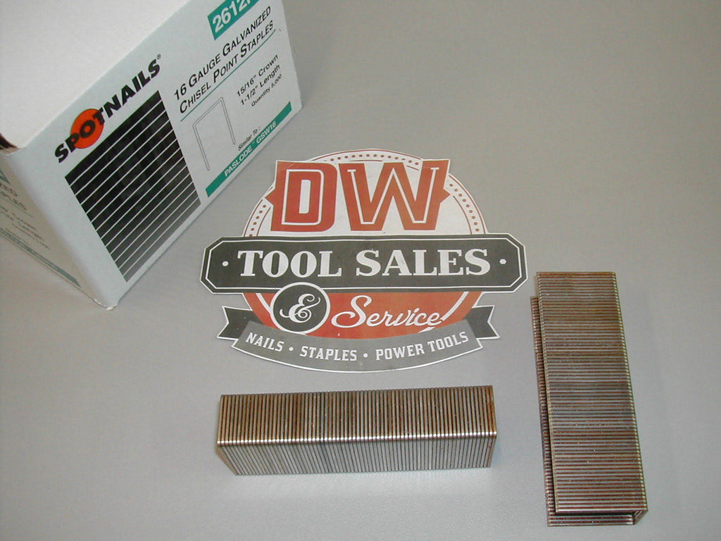 16 Gauge Wide Crown Staples S5210