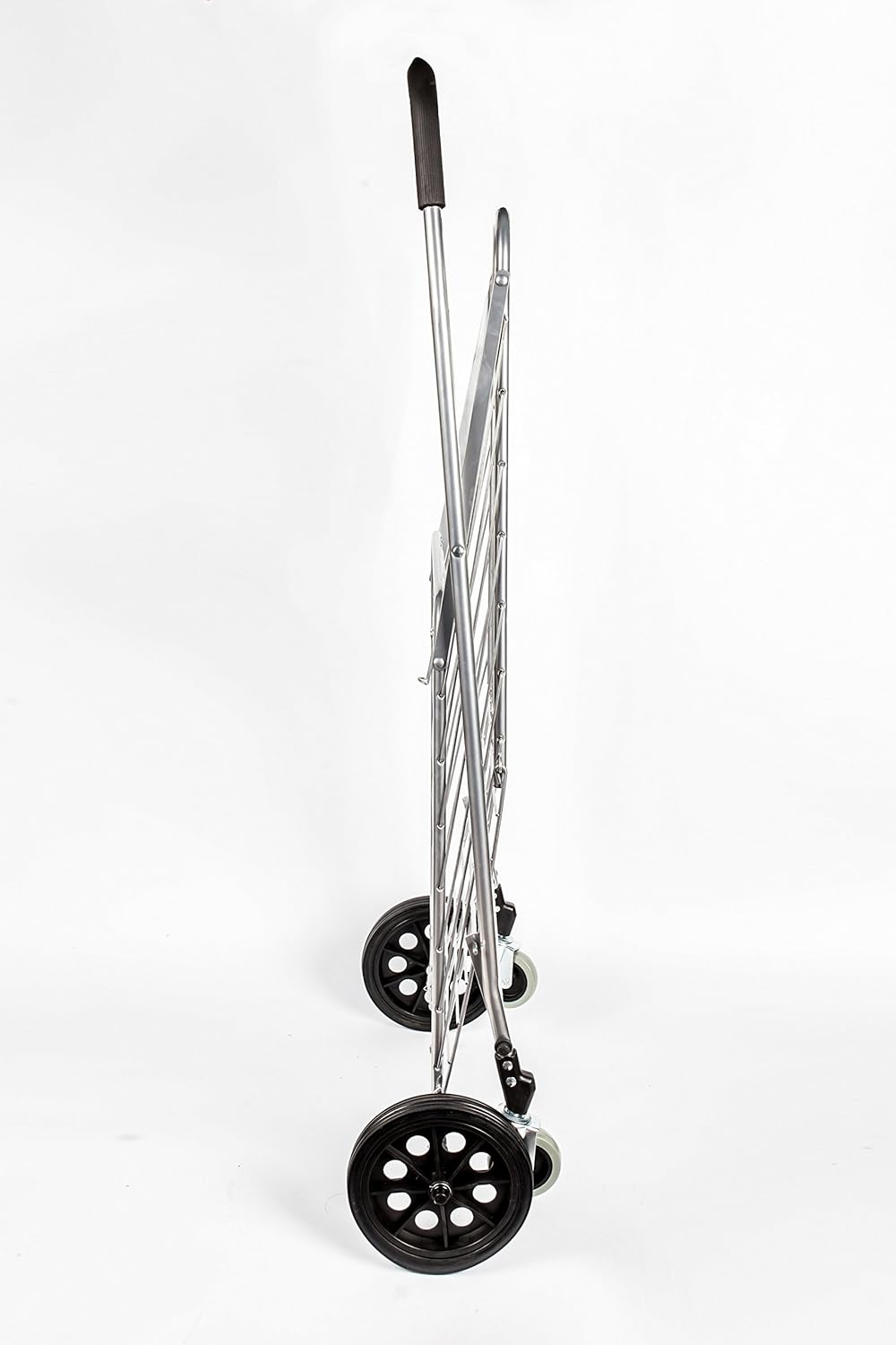 Silver Grocery Laundry Utility Shopping Cart with Swivel Wheels F888