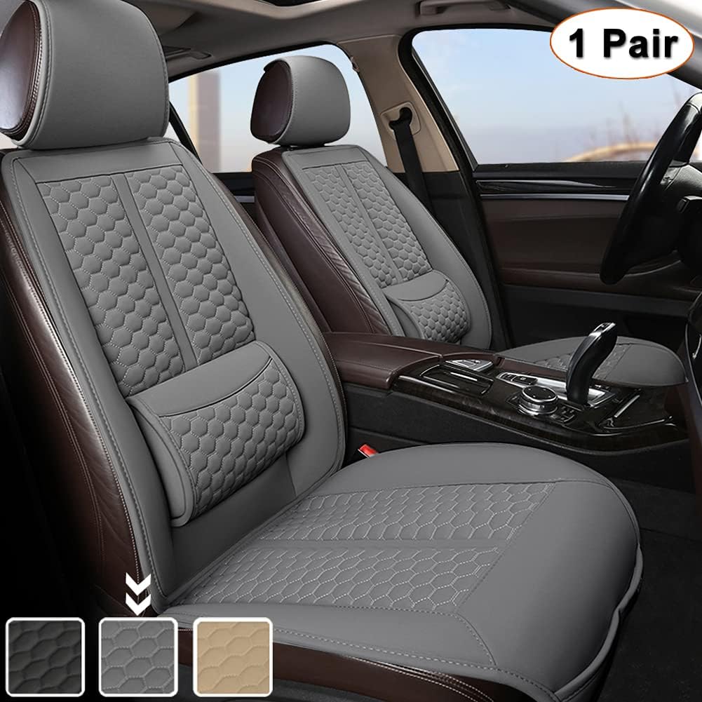 Black Car Seat Cover with Lumbar Support and Headrest Cover U717