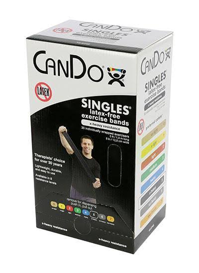 Latex Free Exercise Band Box of 30 Tan XX-Light D7883