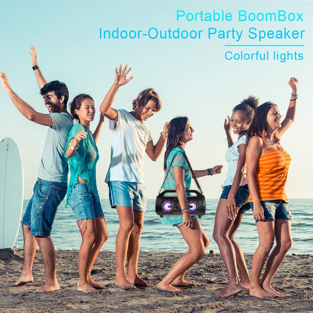 30W Portable Bluetooth Boombox Speaker with Subwoofer M101