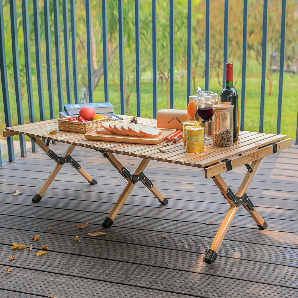 Portable Wooden Folding Picnic Table with Carry Bag P7624