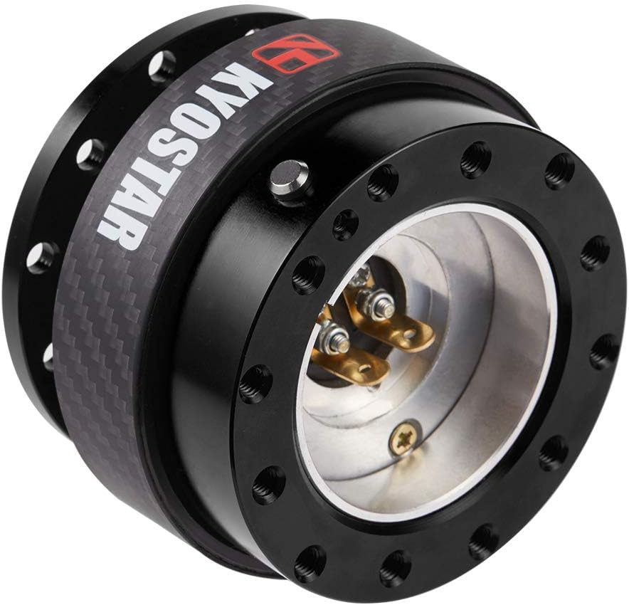 Steering Wheel Quick Release Hub Adapter with Carbon Fiber Ring H83288