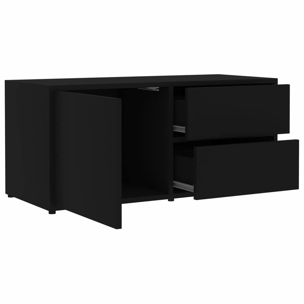 Black Chipboard TV Cabinet K6574